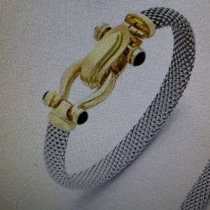 Macy’s Horseshoe Bangle 14k Gold over Sterling Silver